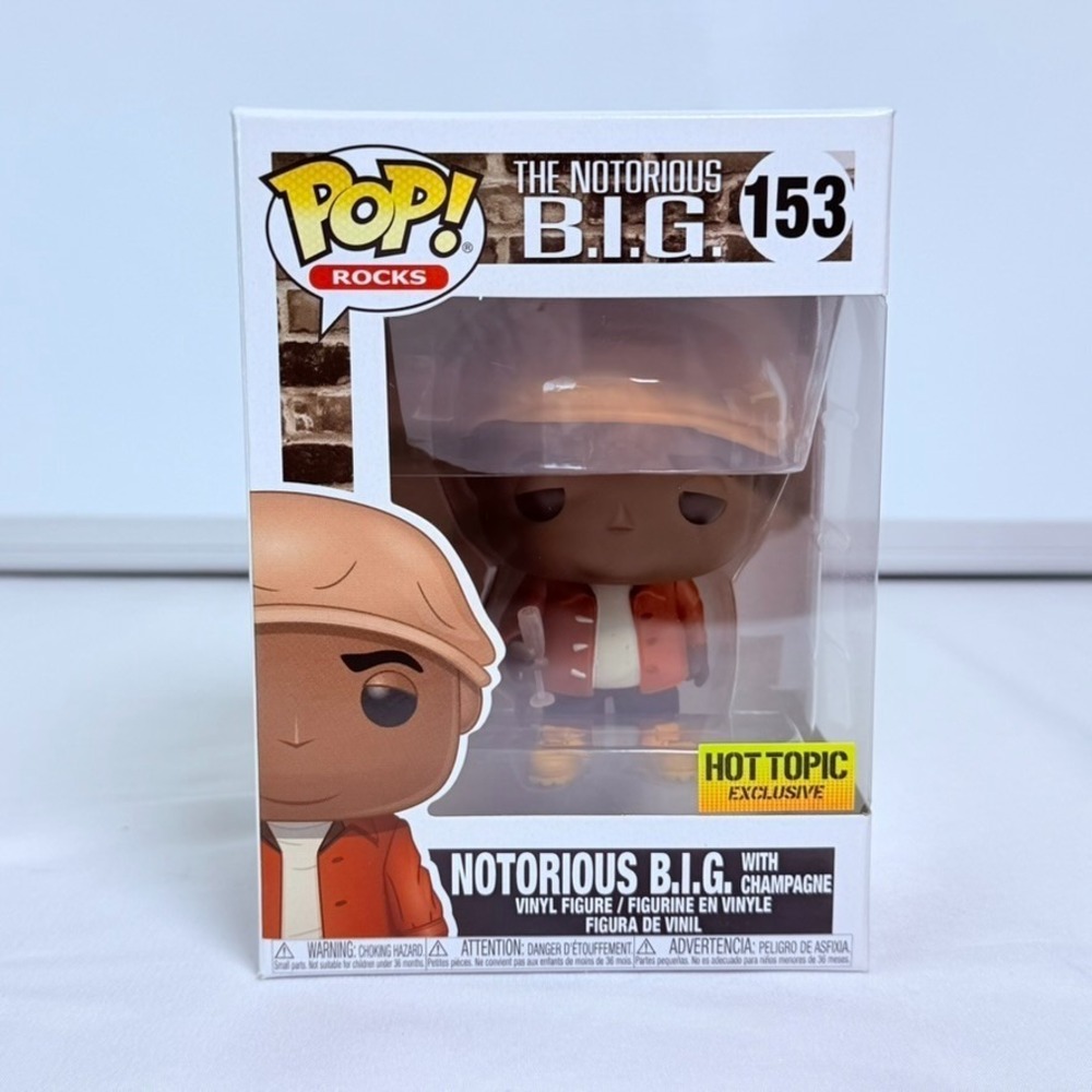 Funko POP!‎ Rocks Notorious B.I.G with Champagne #153 Hot Topic Exclusive